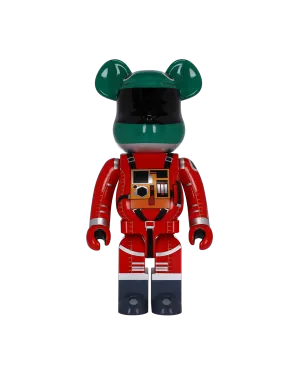 1000% Space Suit Green Helmet & Orange Suit Version Be@rbrick Multicolor