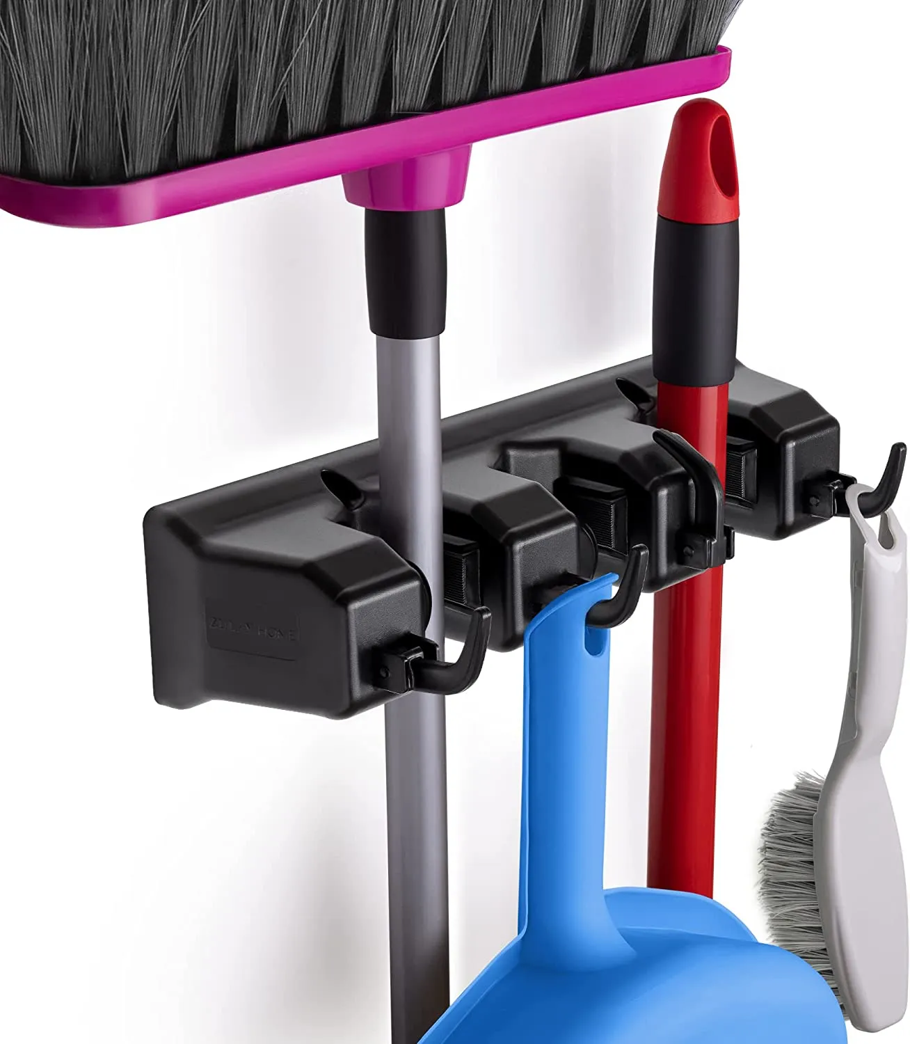 (3 Slots) Organizer Utility Racks Mop Holder and Broom Hanger