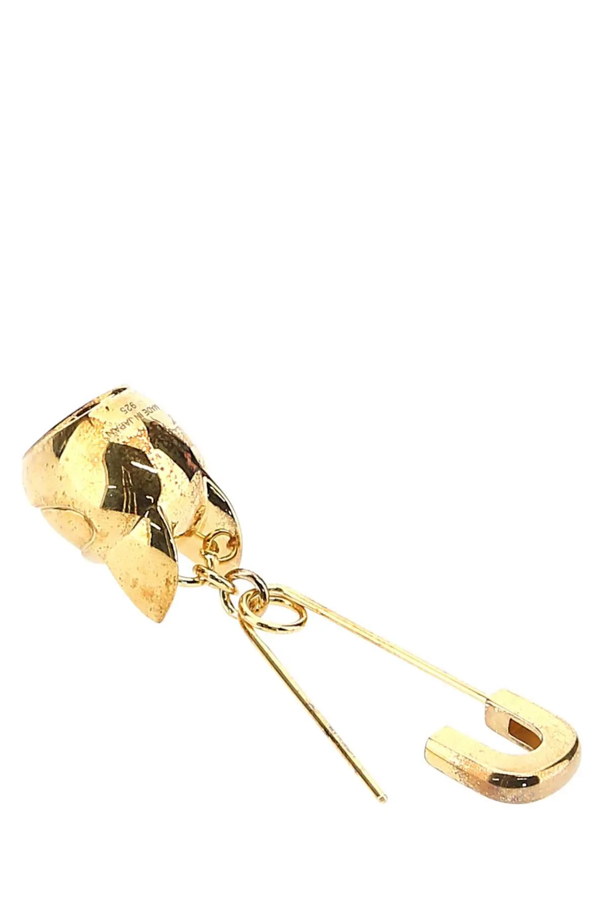 Ambush Cat-Helmet Charm Safety Pin Single Earring