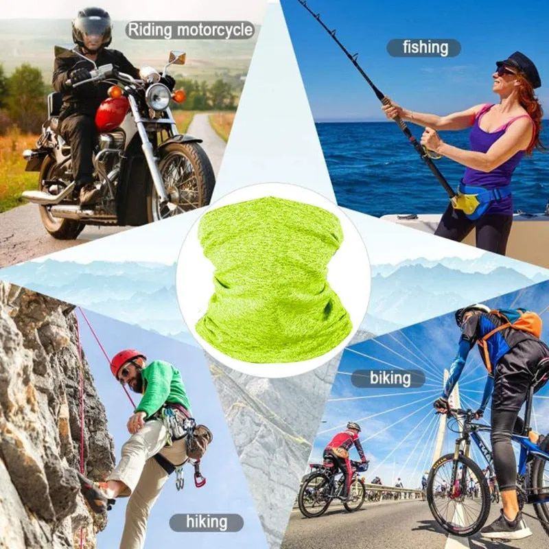 Bandana Neck Gaiter Safety Carbon Filters Face Cover For Men Women Outdoors