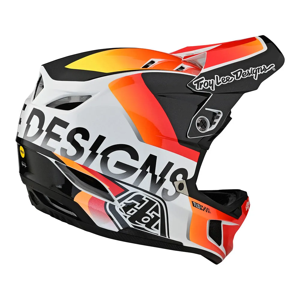 D4 Composite Helmet Qualifier White / Orange