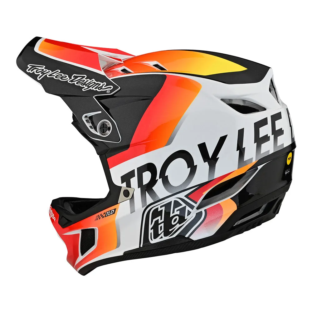 D4 Composite Helmet Qualifier White / Orange