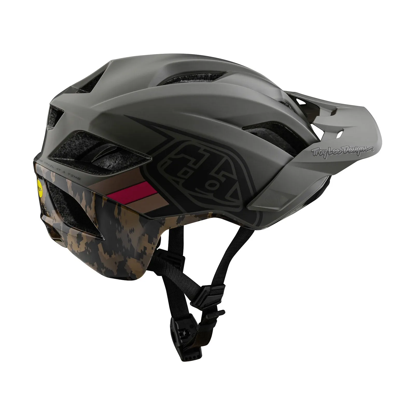 Flowline SE Helmet Badge Tarmac / Oak