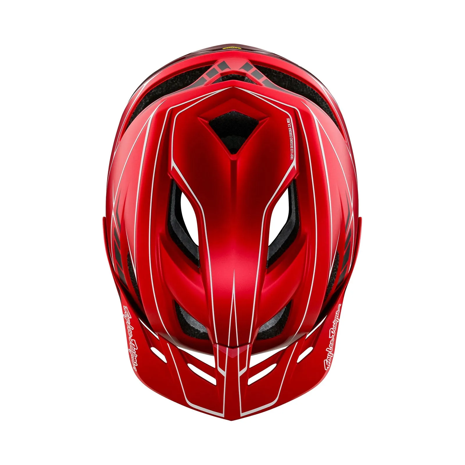 Flowline SE Helmet Pinstripe Red
