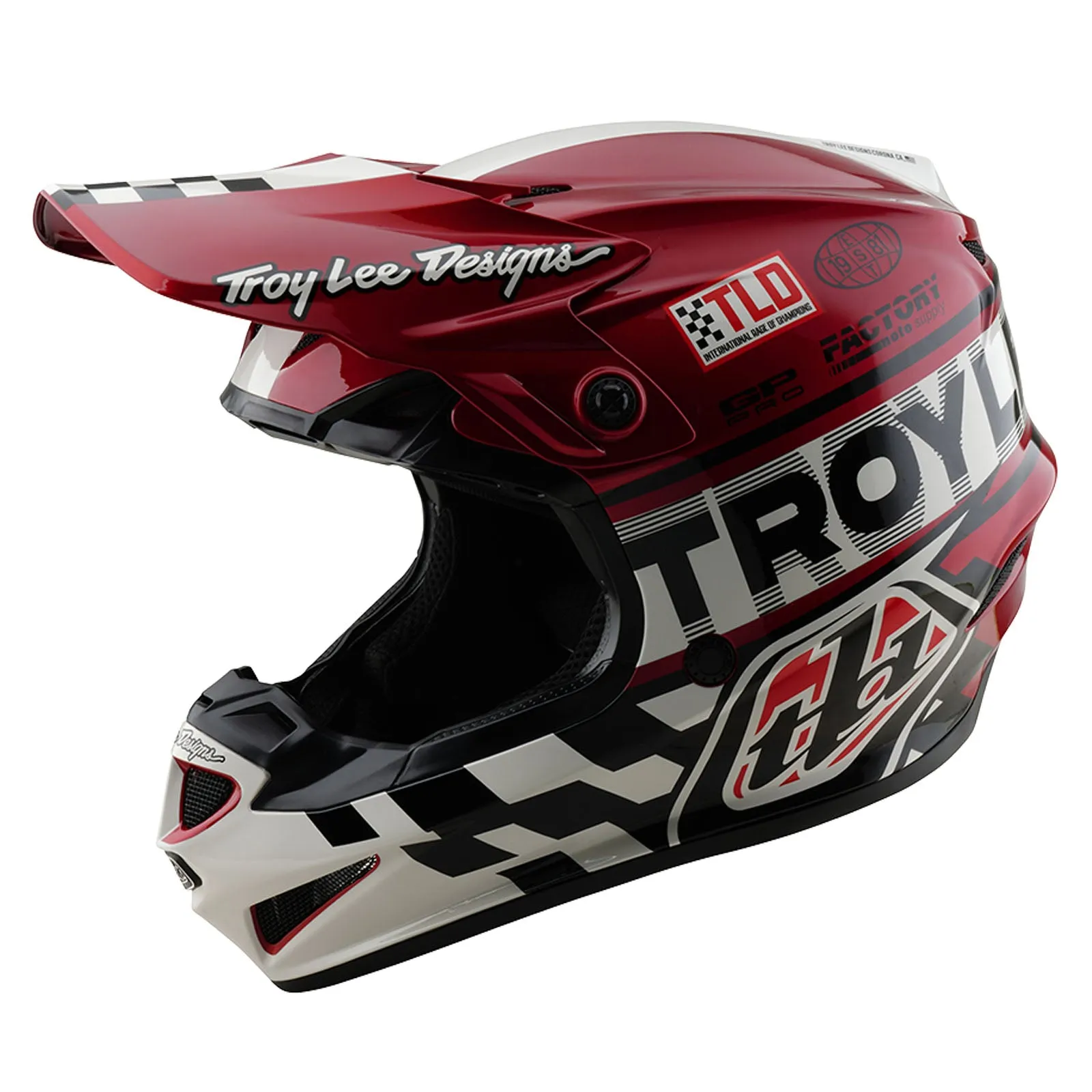 GP Pro Helmet Fifty-50 White / Red