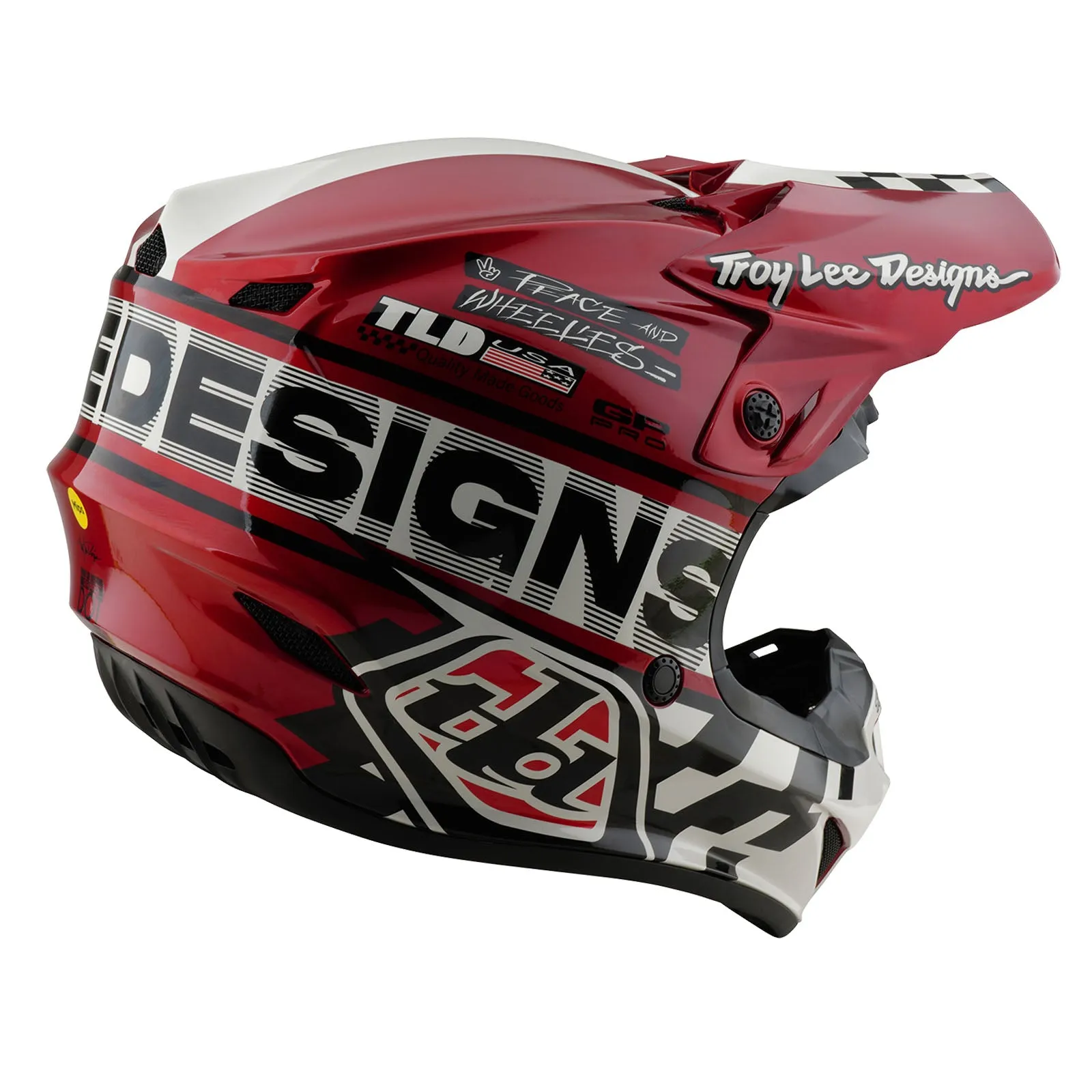 GP Pro Helmet Fifty-50 White / Red