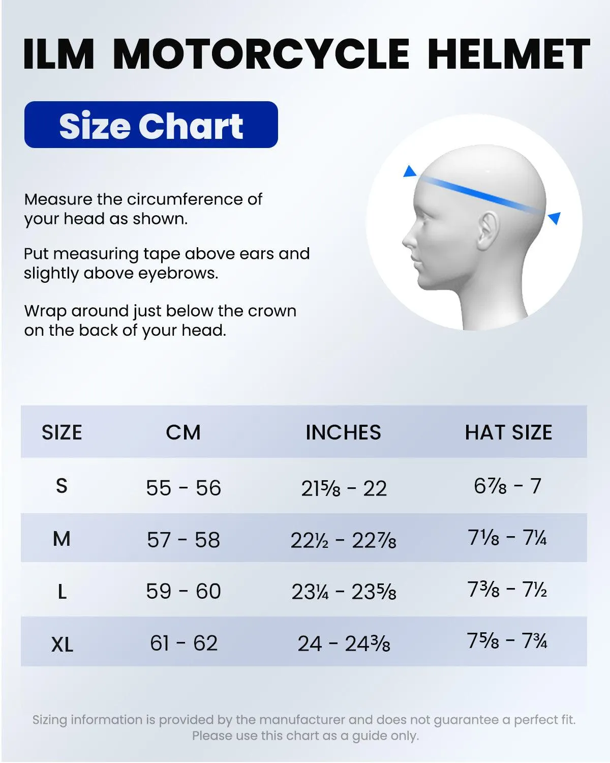 ILM Full Face Motorcycle Helmet Model 317