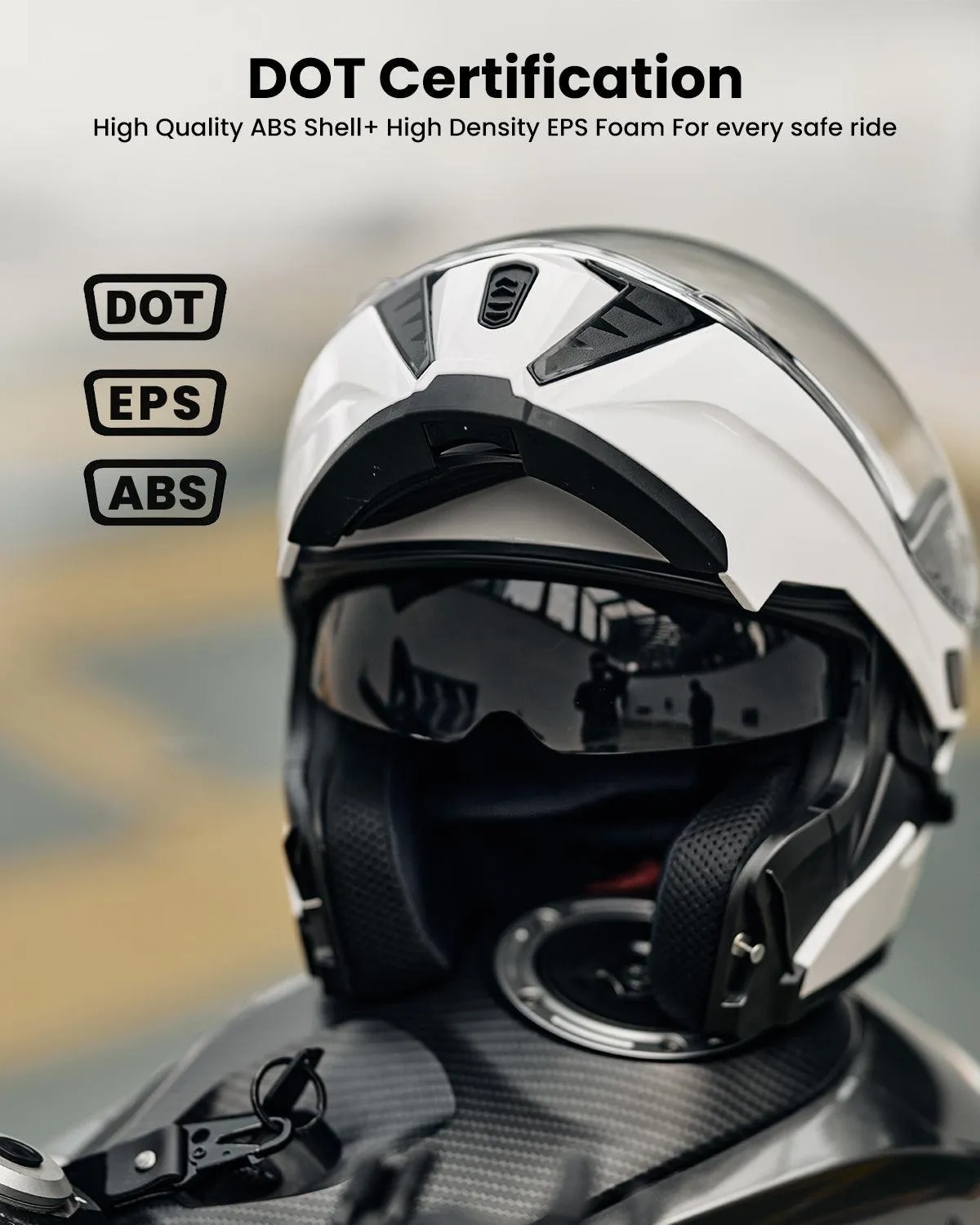 ILM Motorcycle Modular Full Face Helmet Model 906