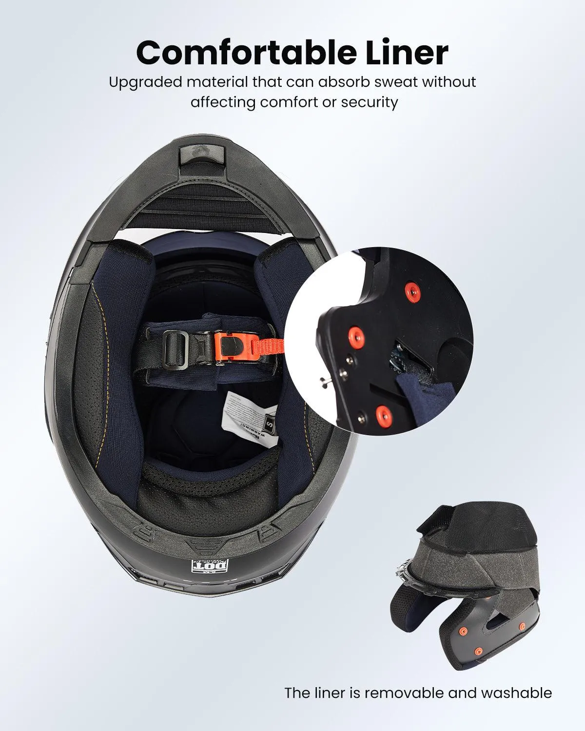 ILM Motorcycle Modular Full Face Helmet Model 906