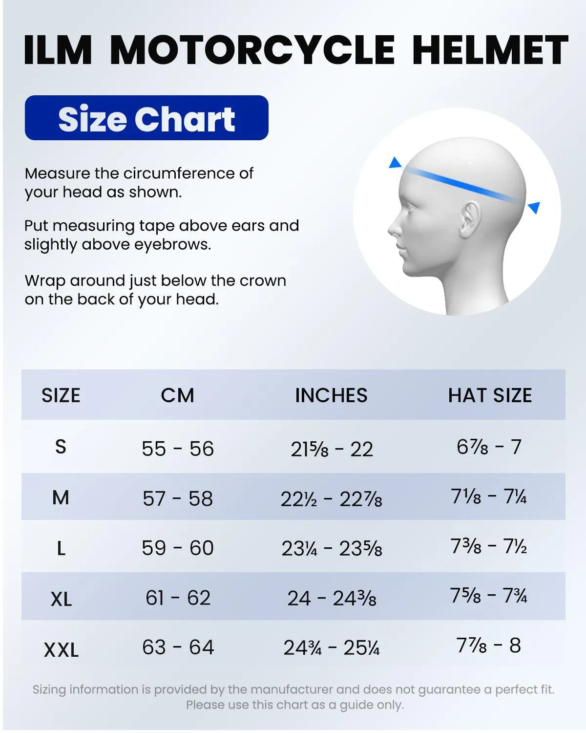 ILM Motorcycle Open Face Half Helmet Model 205V