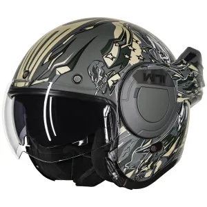 ILM Vintage Full Face Modular Motorcycle Helmet Model B707