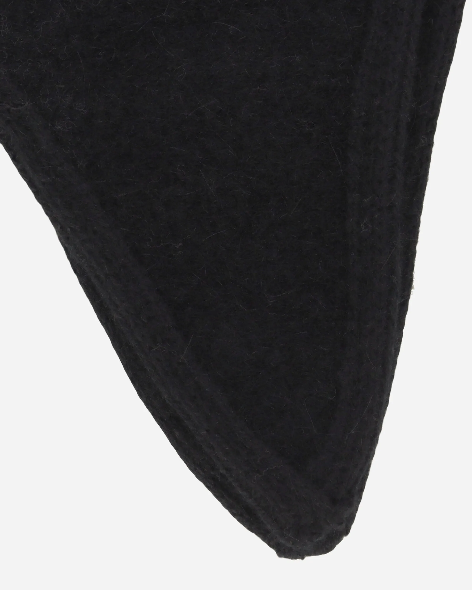 Knitted Logo Helmet Hat Black