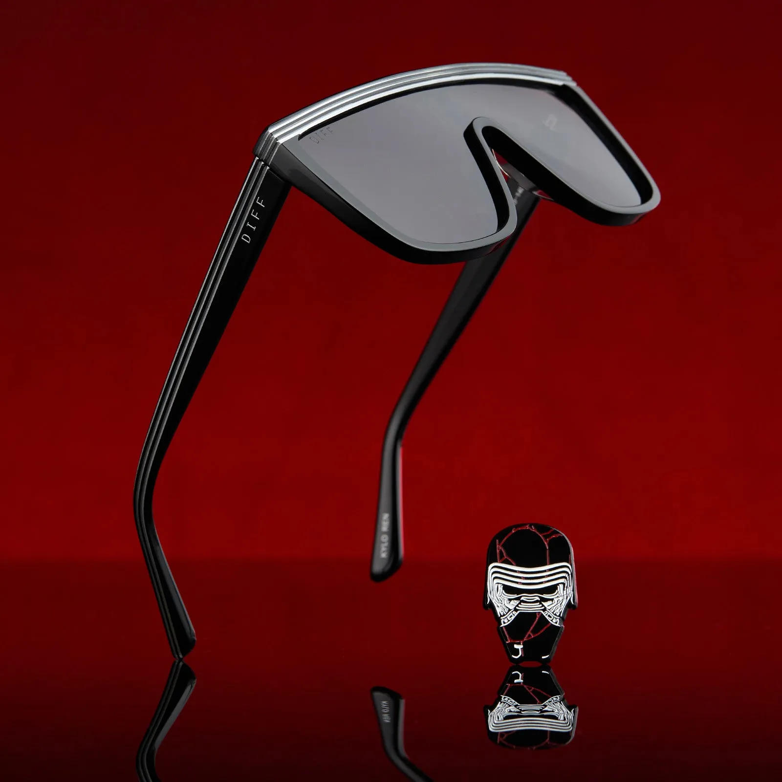 KYLO REN™ - DARK SIDE BLACK   SPACE SILVER ACCENTS   GREY   POLARIZED SUNGLASSES