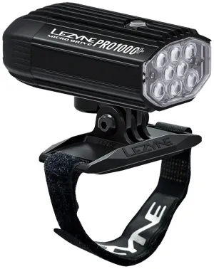 Lezyne Helmet Micro Drive Pro 1000  Helmet Mount Headlight, Black