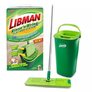 Libman Rinse 'N Wring Mop System with Microfiber Cleaning Pad