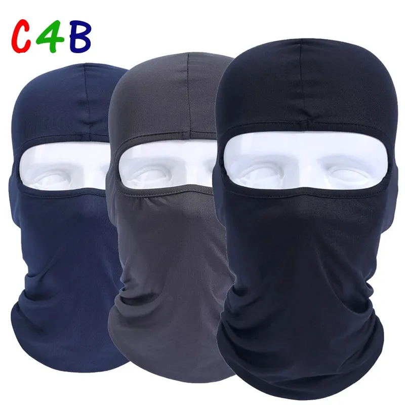 Lycra Motorcycle Balaclava Full Face Mask Windproof Paintball Military Helmet Liner Hood Ski Motor Tactical Snowboard Sport