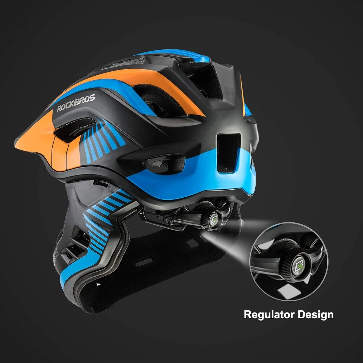 ROCKBROS Kids Full Face Helmet Detachable for Youth Child Boys Girls Ages 3-16
