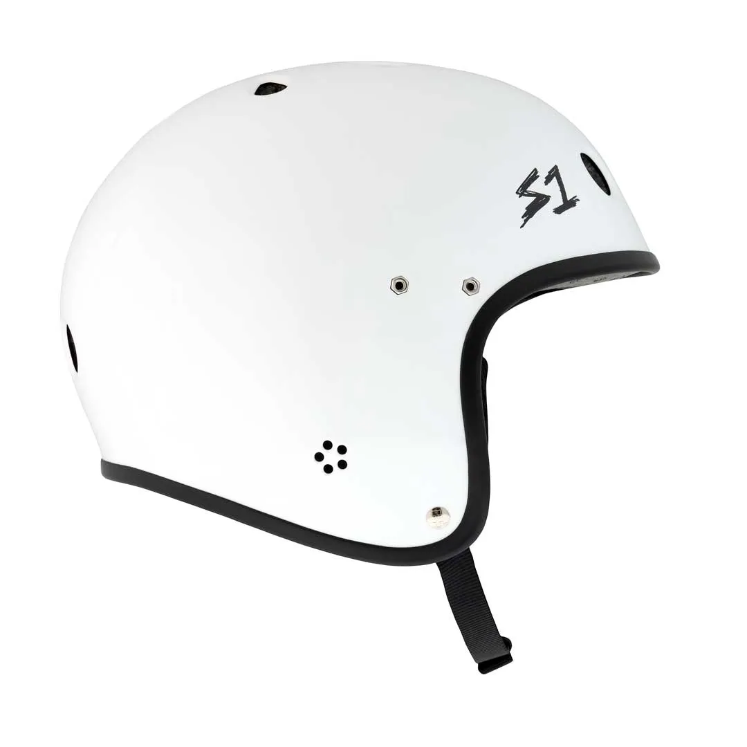 S1 Retro Lifer E-Helmet  - White Gloss