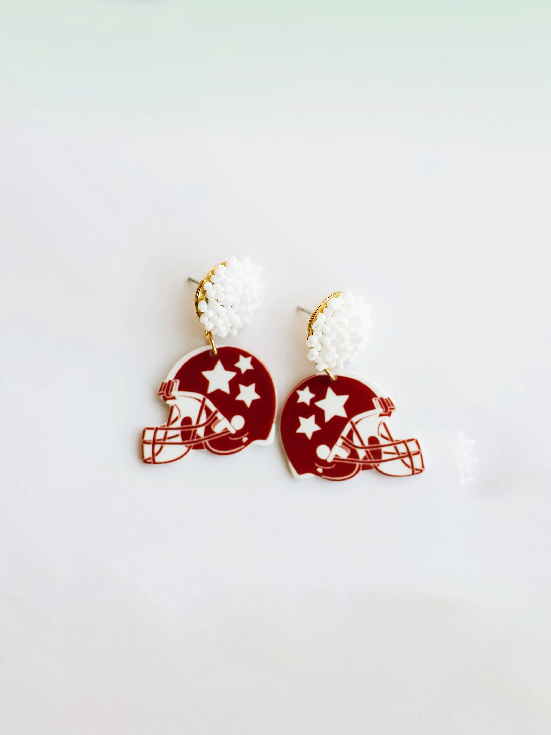 Touchdown Earrings | Crimson